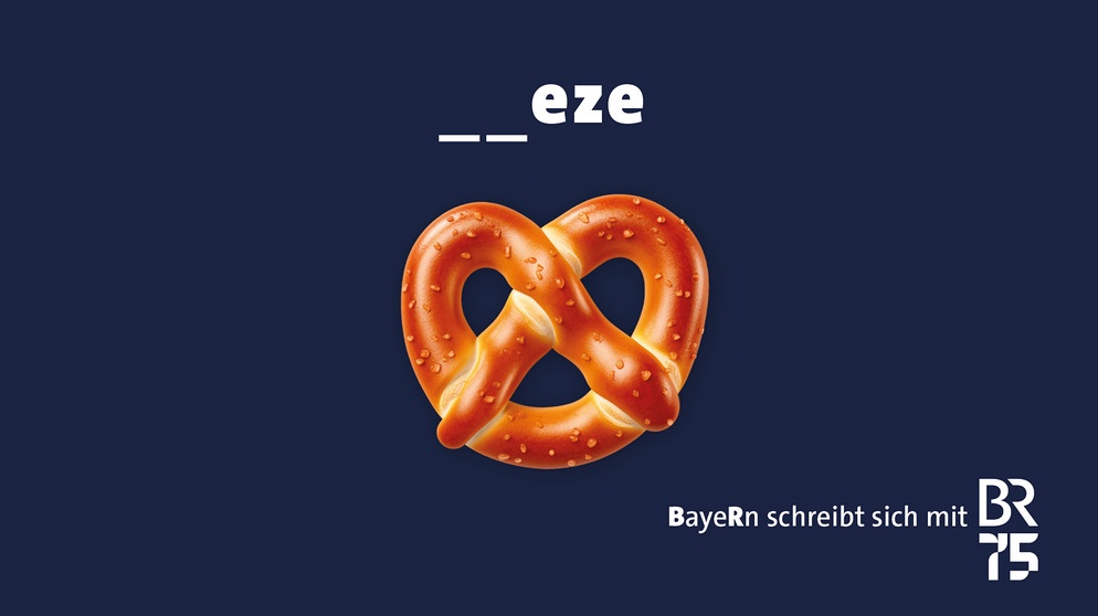 Die Breze ist eines der Motive im Buchstabenspiel "BayeRn schreibt sich mit BR" anlässlich des 75-jährigen BR-Jubiläums 2024 | Bild: BR