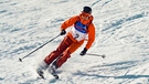 Julian aus der Bergmenschen Staffel 9 beim Pisten-Skifahren für den Ski-Eignungstest | Bild: BR/Luis Trautmann