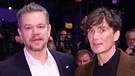 Matt Damon und Cilian Murphy bei der Eröffnung der Berlinale 2024 | Bild: picture-alliance/dpa