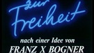 Leuchtschrift "Zur Freiheit", darunter Text: nach einer Idee von Franz Xaver Bogner | Bild: BR 