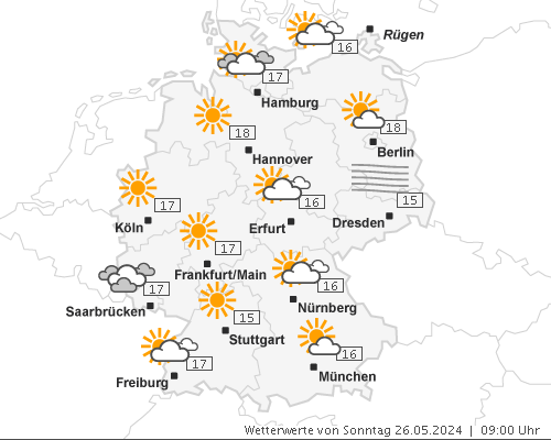 Wetterkarte Deutschland