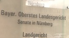 Das Schild des Bayerischen Obersten Landesgerichts. | Bild: BR