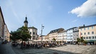 Der Stadtplatz in der Innenstadt von Traunstein. | Bild: BR/Fabian Stoffers