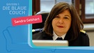 Sandra Gebhart zu Gast auf der Blauen Couch | Bild: Pressestelle Berufsfeuerwehr München; Montage: BR